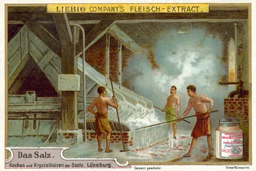 Salz: Sieden von Sole, Lüneburg, Deutschland